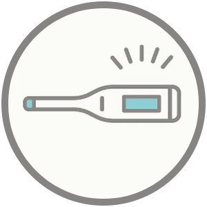 スタッフの検温